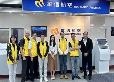 臺灣節能巡邏隊前進華信航空維修棚廠，為航空業節能減碳把關